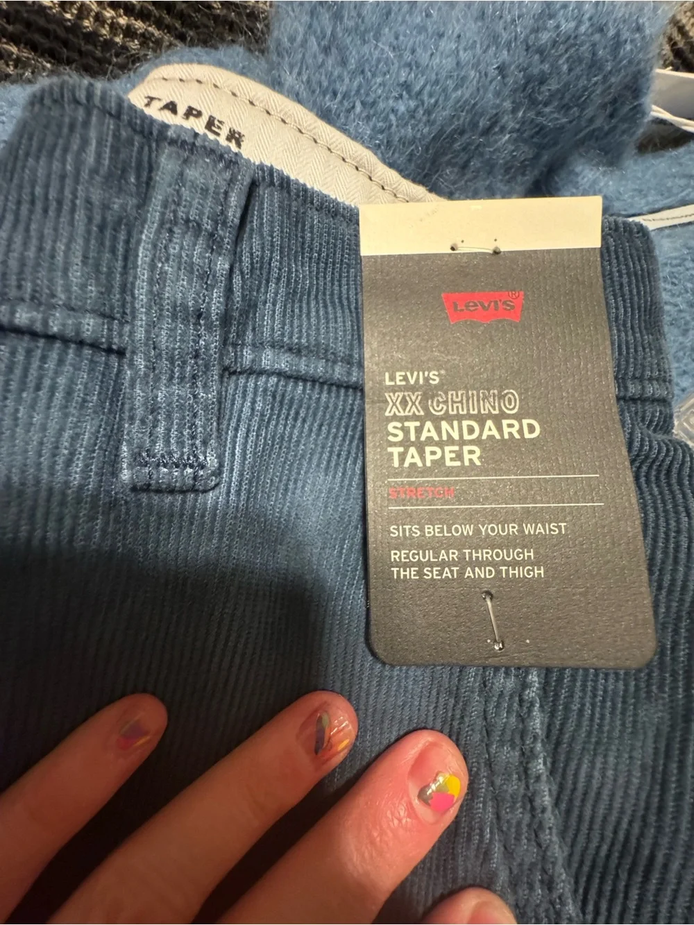 NWT- Levi’s- Xx Chino Standard Taper Corduroy Men's Pants. 32x30. Zodiac Blue